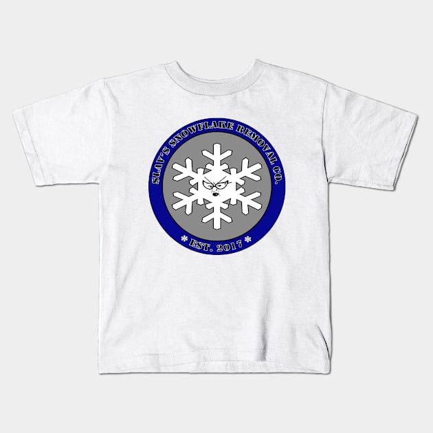 Slav's Snowflake Removal Co. Tee Kids T-Shirt by SquattingSlavTV